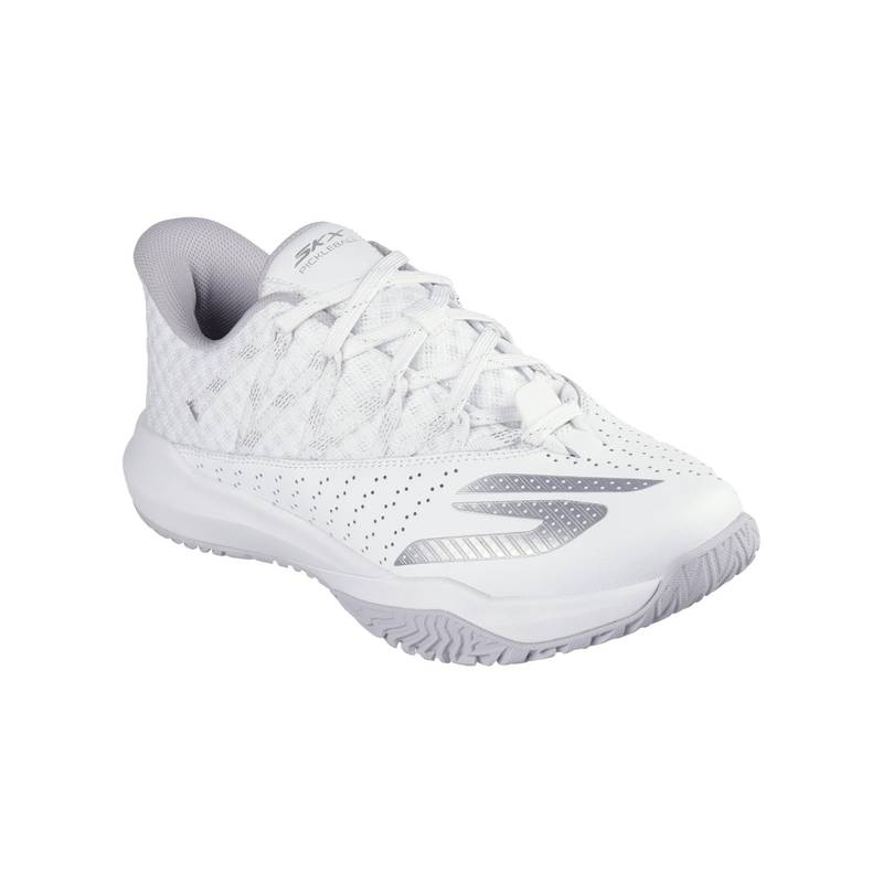 SKECHERS Women Viper Court Rally Lace Up Running Shoes - White (US 9)