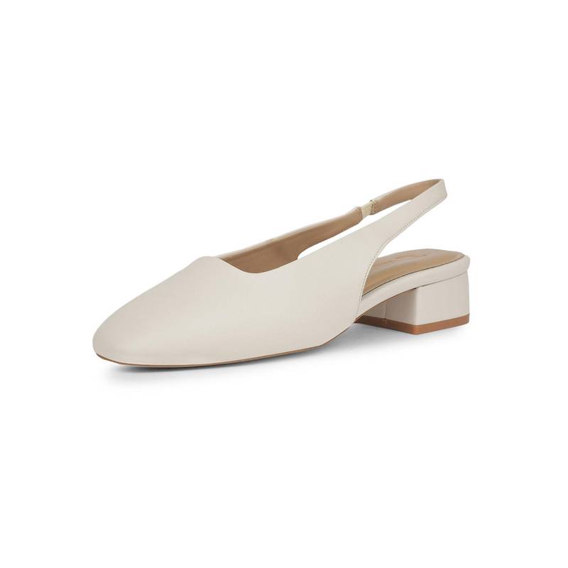 Bata Womens Back Strap Block Heel Sandals - Beige (UK 3)