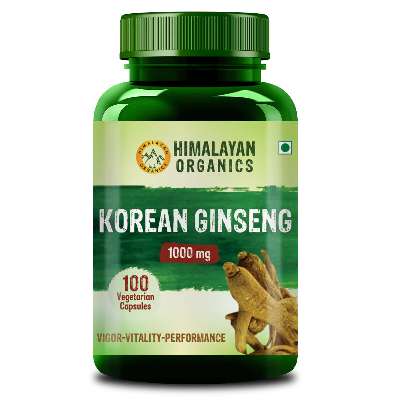 Himalayan Organics Korean Red Ginseng 100 Vegetarian Tablets Buy