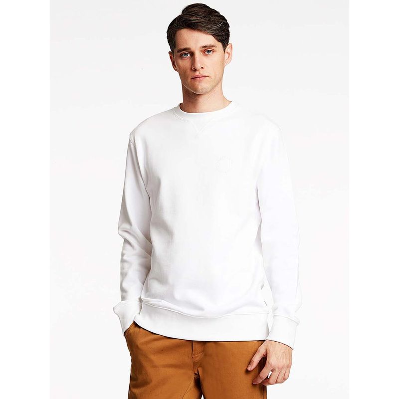 LINDBERGH Mens Solid Melange Relaxed Fit Sweat Shirt (M)