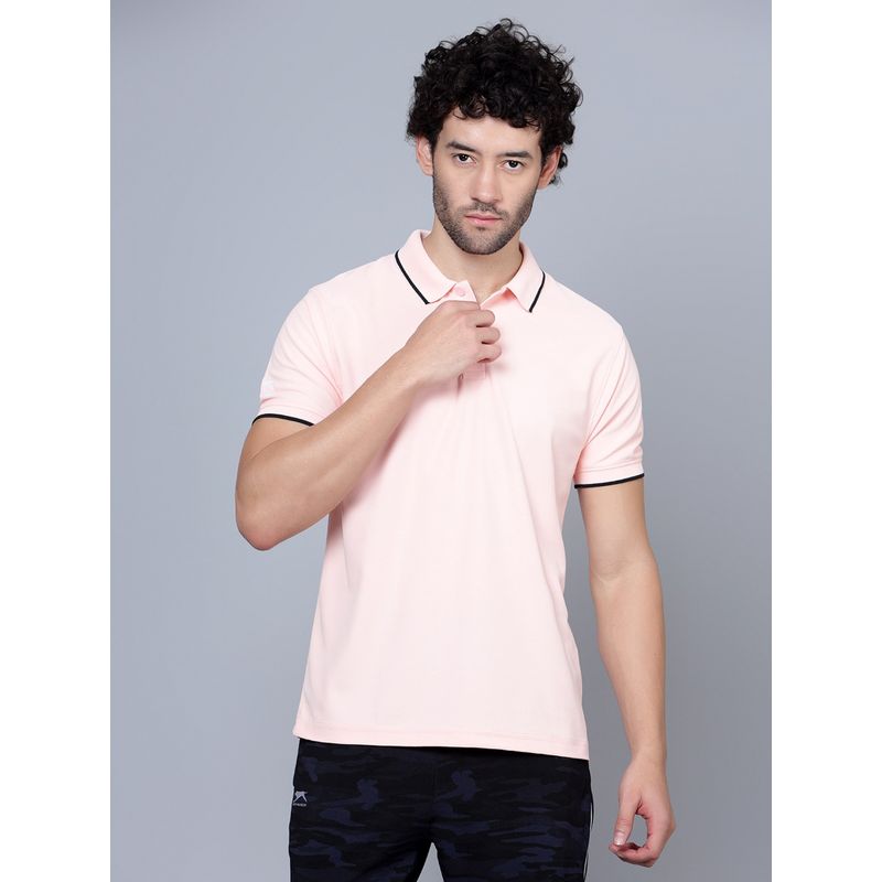 Shiv Naresh Peach Polo T-Shirts Pique Knit Snp01F Peach (42)