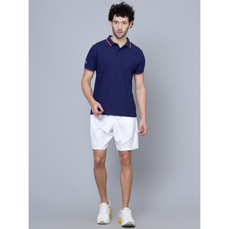 Shiv Naresh Navy Blue Polo T-Shirts Pique Knit Snp01I Navy (44)
