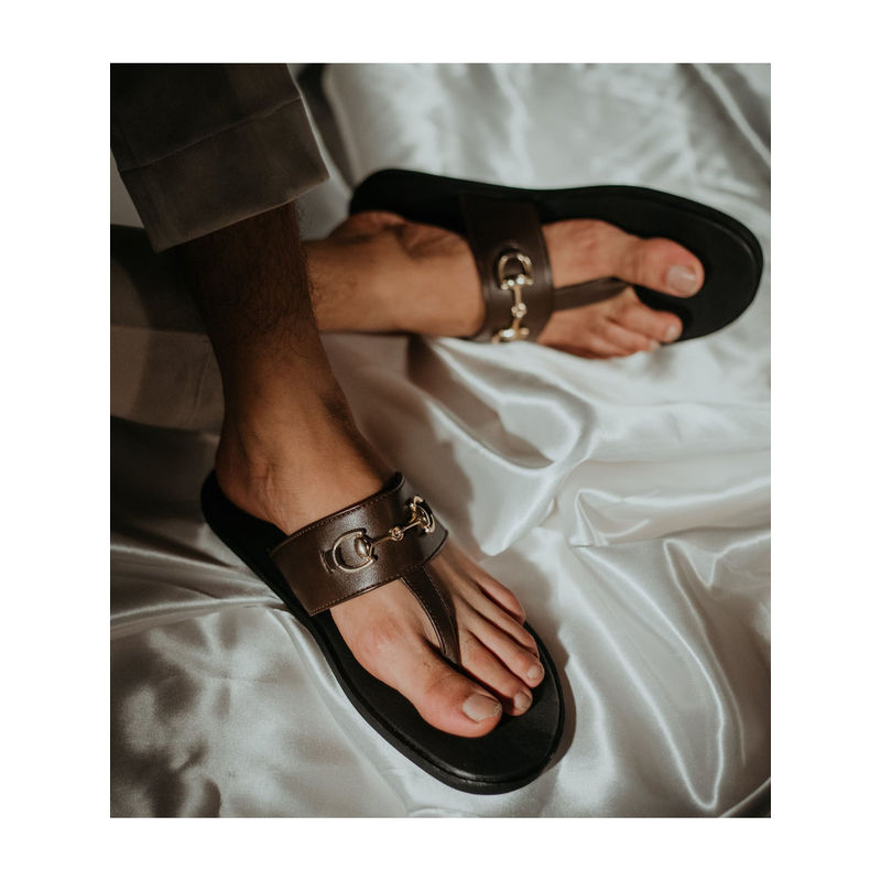 Monkstory T-Rad Horsebit Sandals - Brown (UK 8)