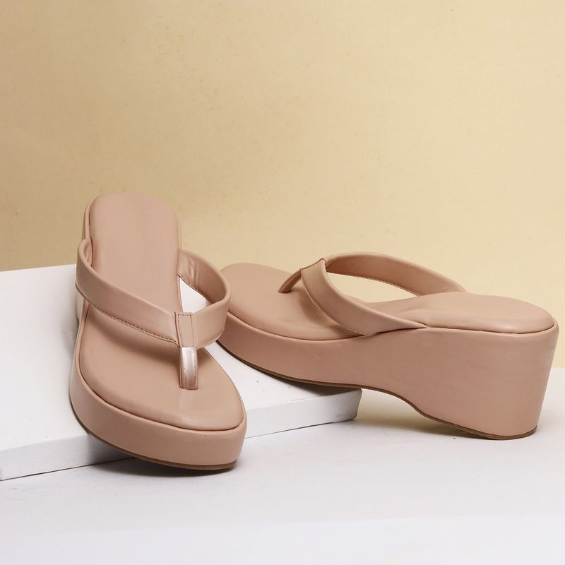 MYRA Blush Pink Wedges Buy MYRA Blush Pink Wedges Online at Best Price