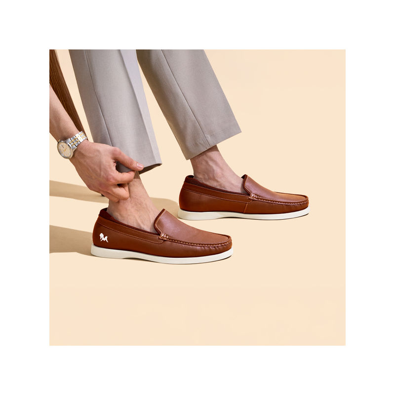 Neeman's The Luxe Loafers Comfortable Flexible Sole Tan (UK 8)