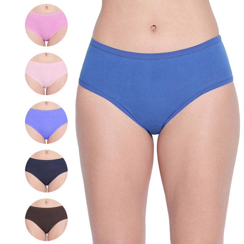 BODYCARE Pack of 6 100% Cotton Classic Panties in E26CD - Multi-Color (L)