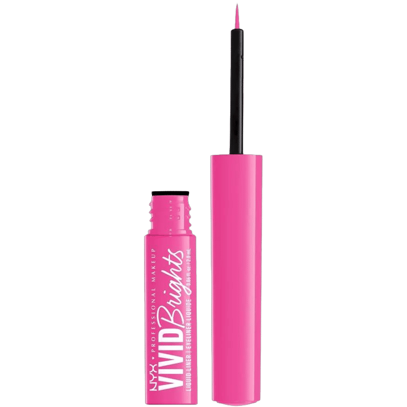 NYX Professional Makeup Vivid Brights Colored Liquid Eyeliner-Don't Pink Twice 08