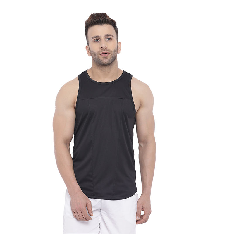 Chkokko Men Gym Tank Tops - Black (XL)