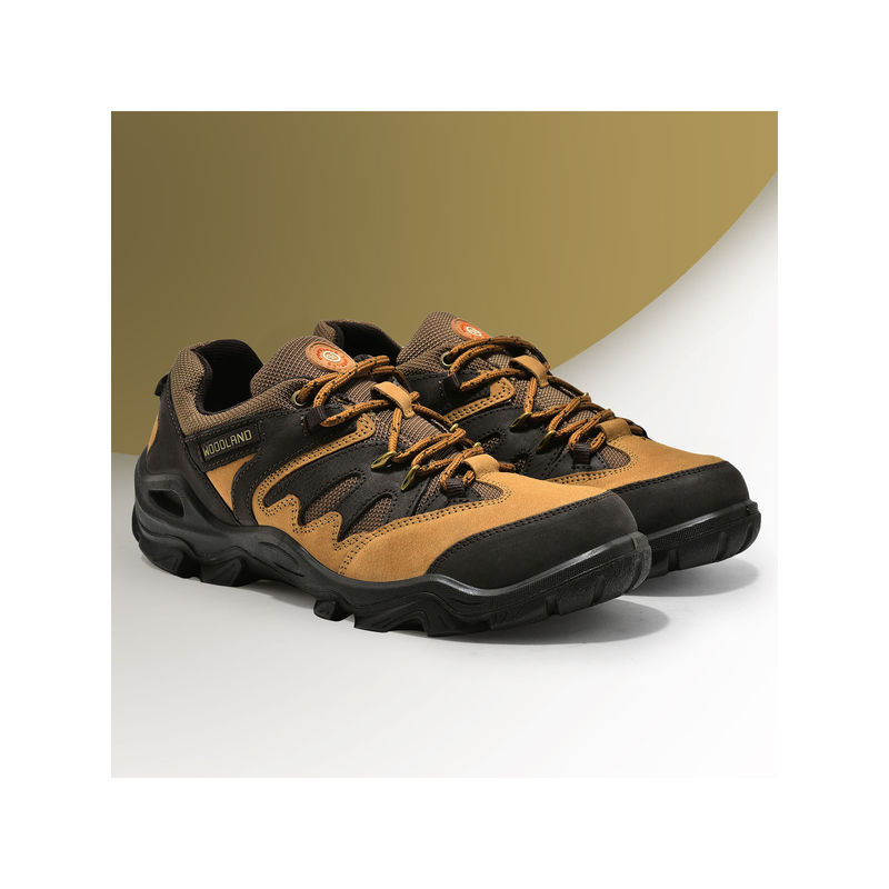 WOODLAND Mens Colorblock Camel Casual Boat Shoes (UK-6)