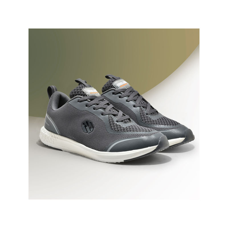 WOODLAND Woodsport Textured Lace Up Mens Grey Sports Shoes (UK-8)