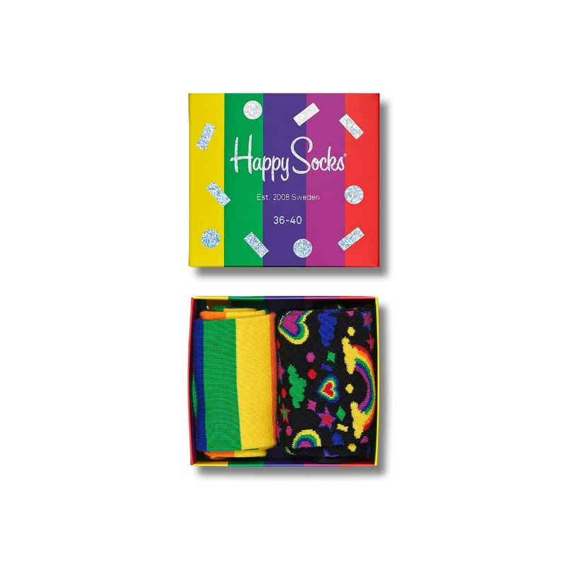 Happy Socks Pride Socks Gift Set (Pack of 2) (36-40)