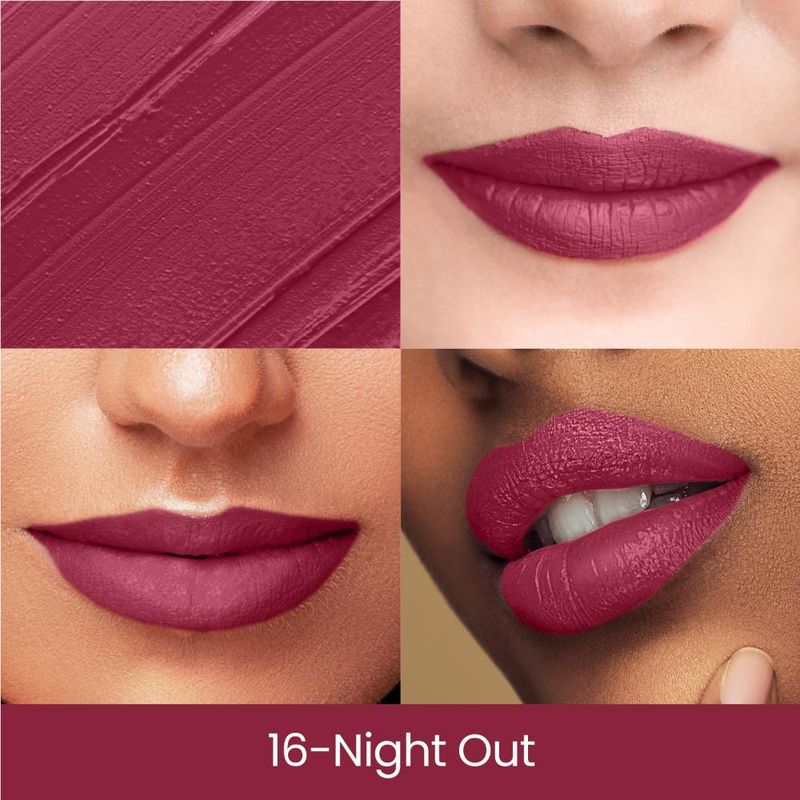 Swiss Beauty Matte Long Lasting Stay Maxx Lip Crayon Lipstick Matte Finish - 16 Night Out