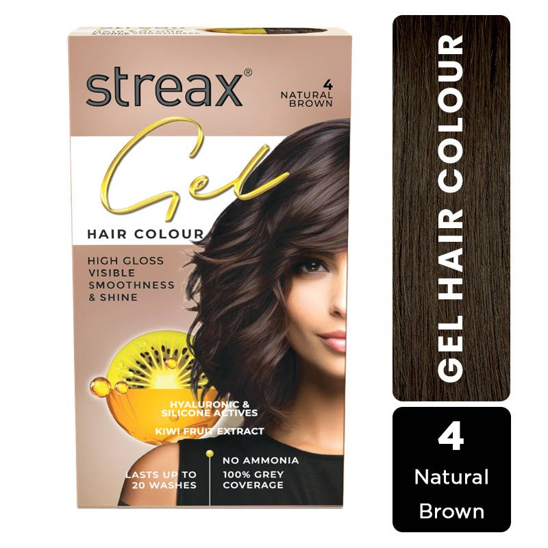 Streax Gel Hair Colour For Women - Natural Brown