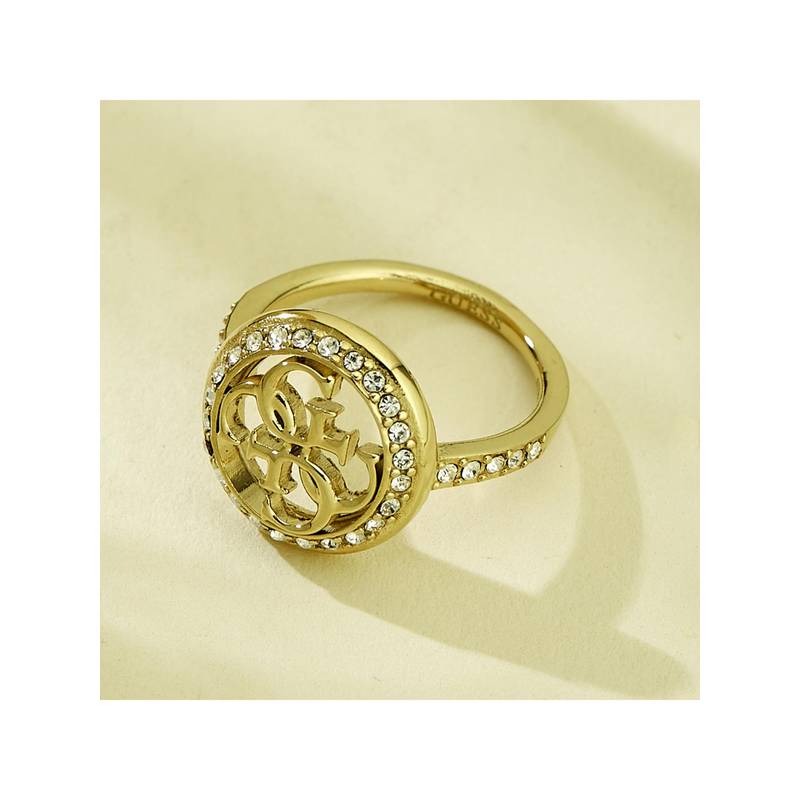 Guess Life In 4G Ring For Women, Stainless Steel, Anti-Tarnish, Gold-Plated (17)