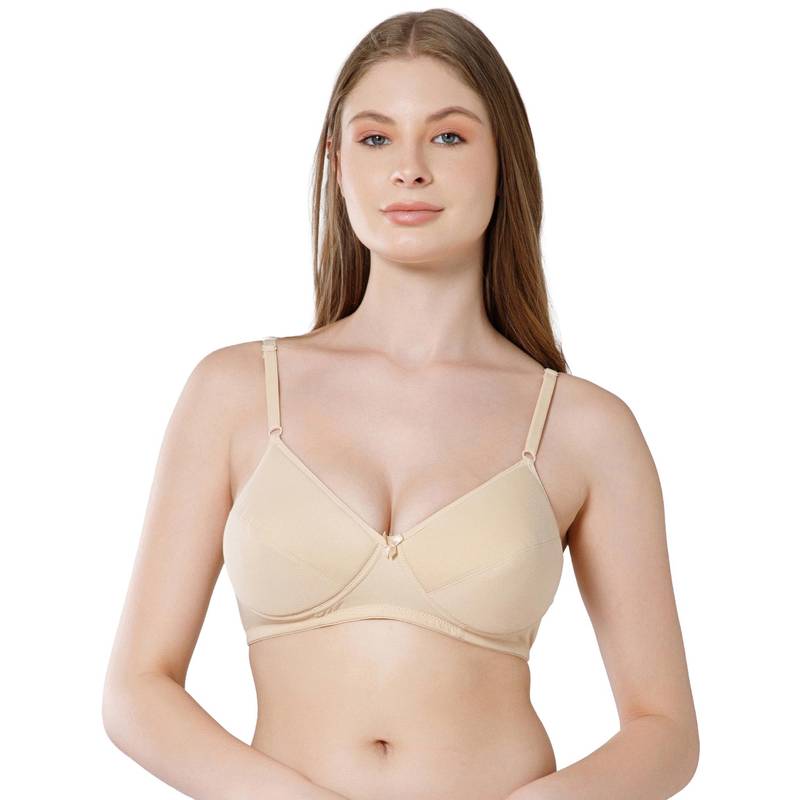 Bodycare Women Beige Padded Cotton Full Coverage Bra (38)