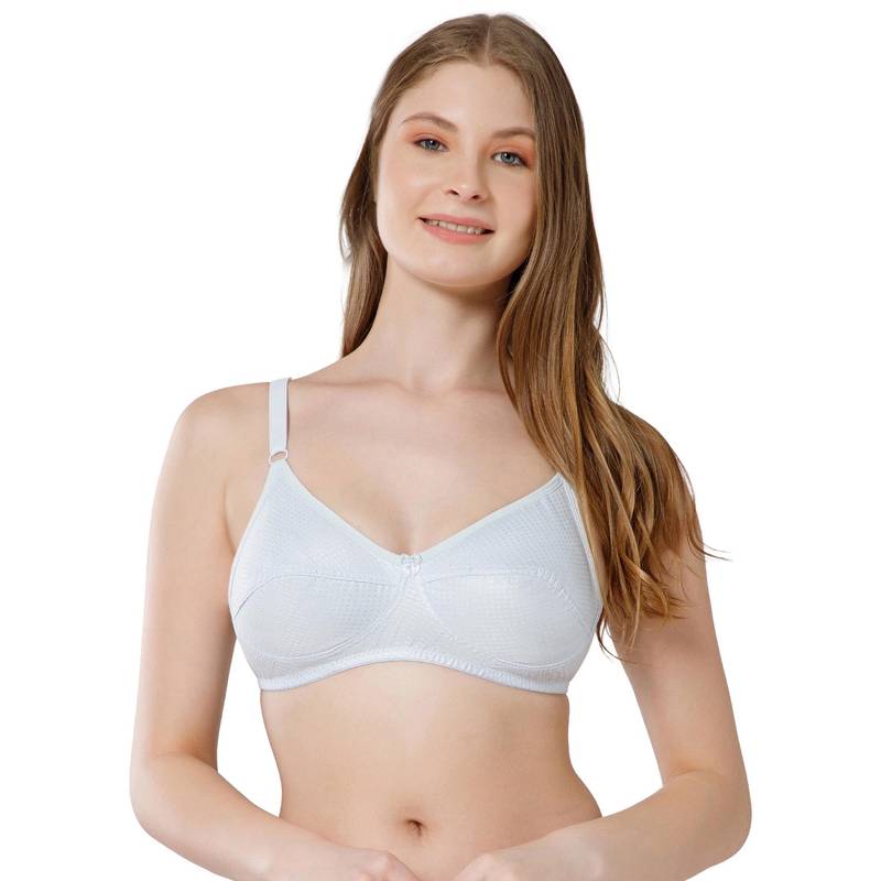 Bodycare Women Blue Cotton Assorted Printed Non-Padded Bra (30)