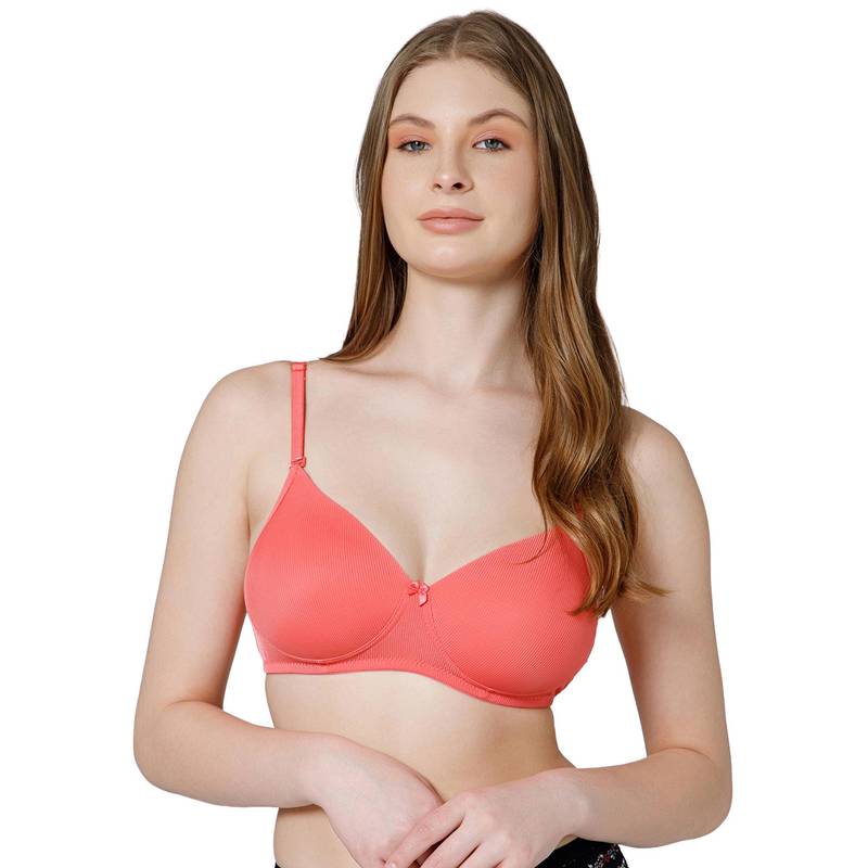 Bodycare Women Coral Seamless Full Coverage Padded Bra (40)