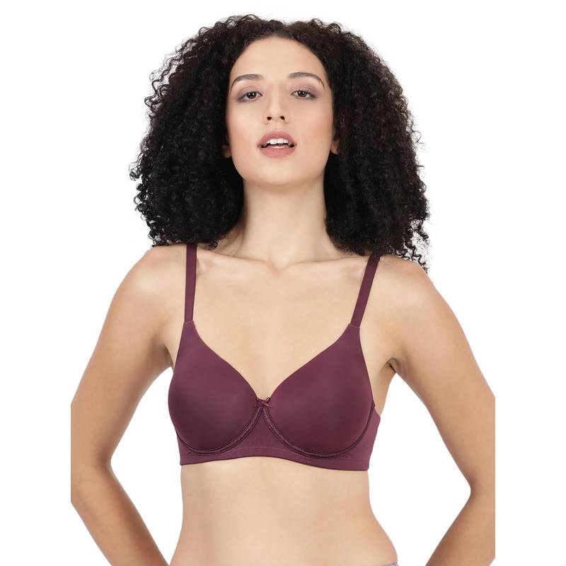 BLOSSOM Women Wine Full Coverage Padded Bra (32B)