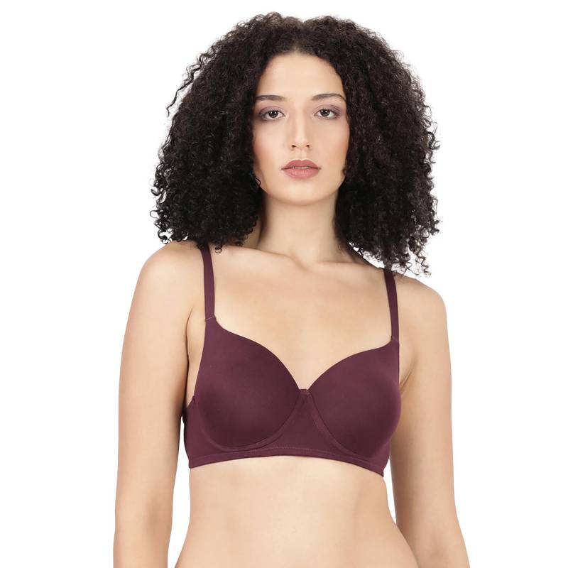 BLOSSOM Women Purple Full Coverage Padded Bra (34B)