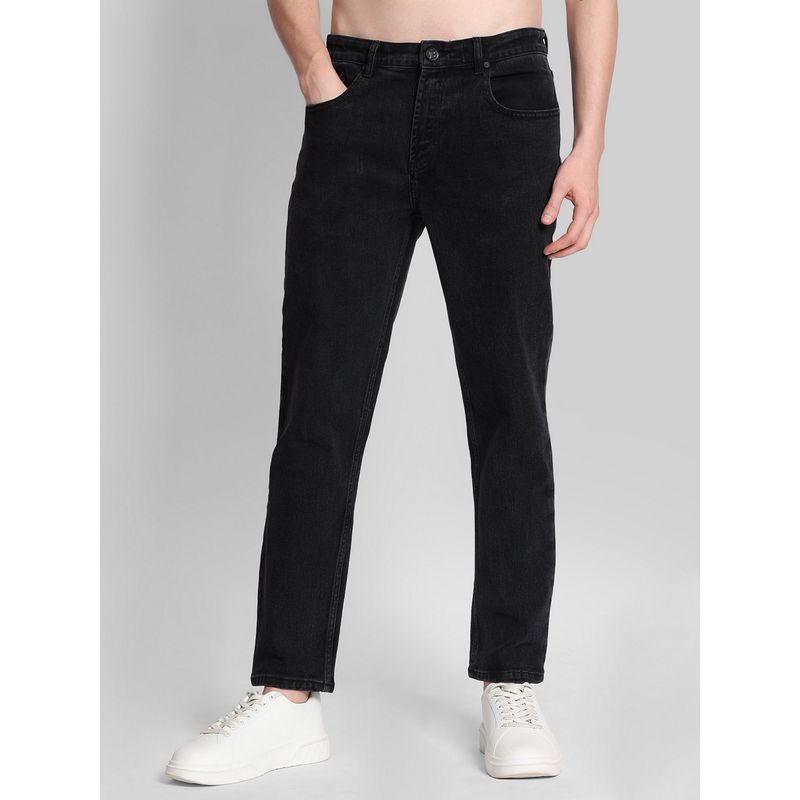 Bene Kleed Men Charcoal Regular Fit Denim Jeans (28)