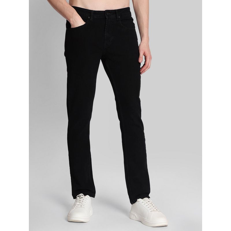 Bene Kleed Men Black Slim Fit Denim Jeans (28)
