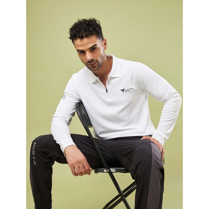 Technosport Men Solid Slim Fit Polo Sports T-Shirt With Matpiq (Xl)