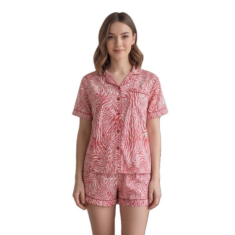 FABLUSH Women Nightwear Nightsuit Red (Pack of 2) (S)