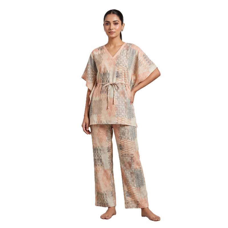 FABLUSH Women Nightwear Nightsuit Multi-Color (Pack of 2) (M)