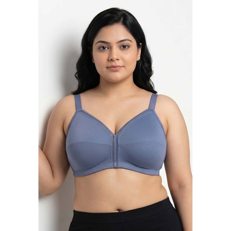 Zivame True Curve Cotton Laminated Non Wired Full Coverage Minimiser Bra - Wild Wind (38D)