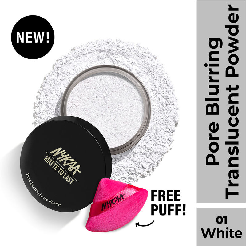 Nykaa Cosmetics Matte to Last Loose Powder - White 01