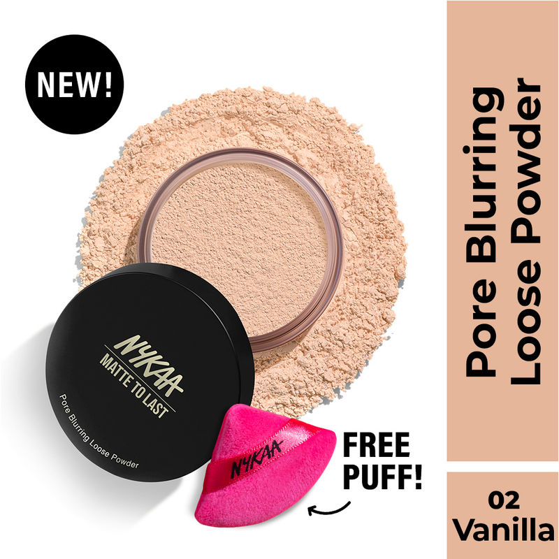 Nykaa Cosmetics Matte to Last Loose Powder - Vanilla 02
