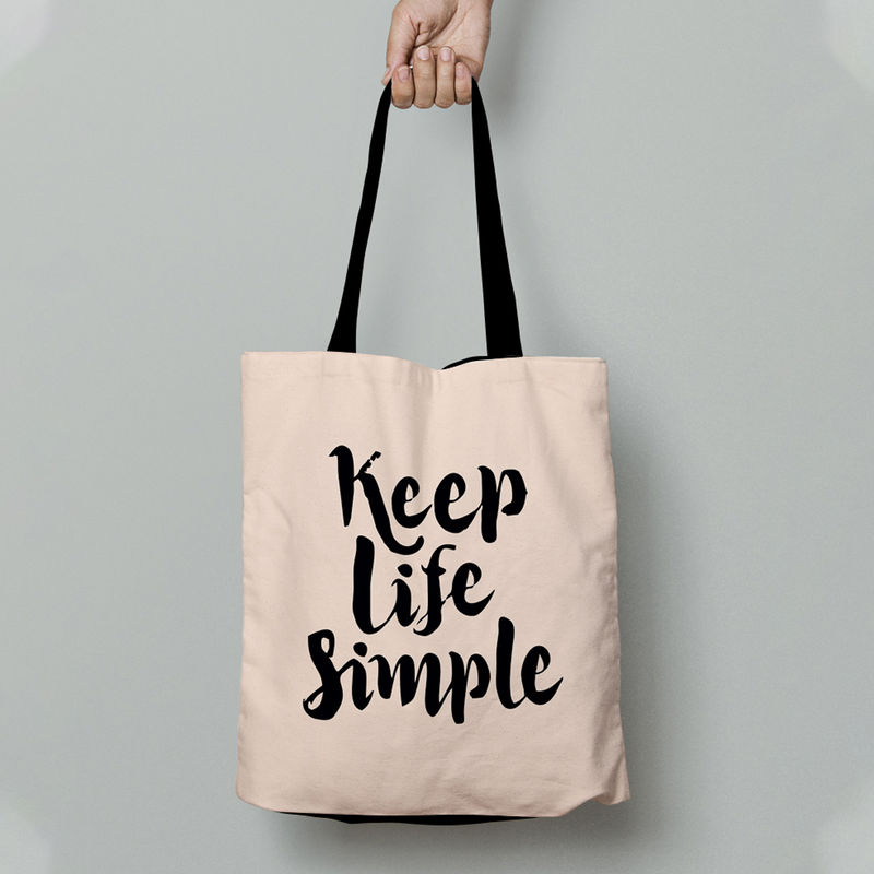 Crazy Corner Keep Life Simple Tote Bag