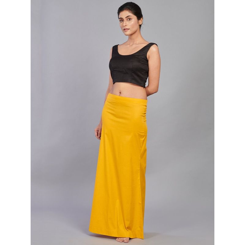 I AM BY DOLLYJAIN Cotton Lycra D'coat Yellow (XL)