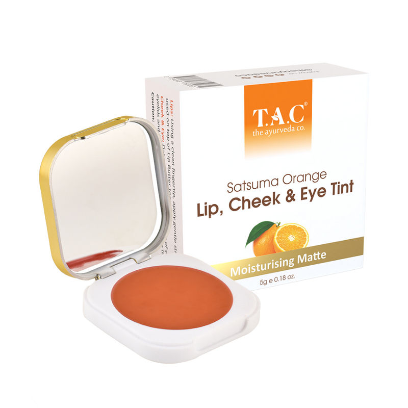 TAC - The Ayurveda Co. Satsuma Orange Lip & Cheek Tint Deep Nourishment & Long Lasting Impact