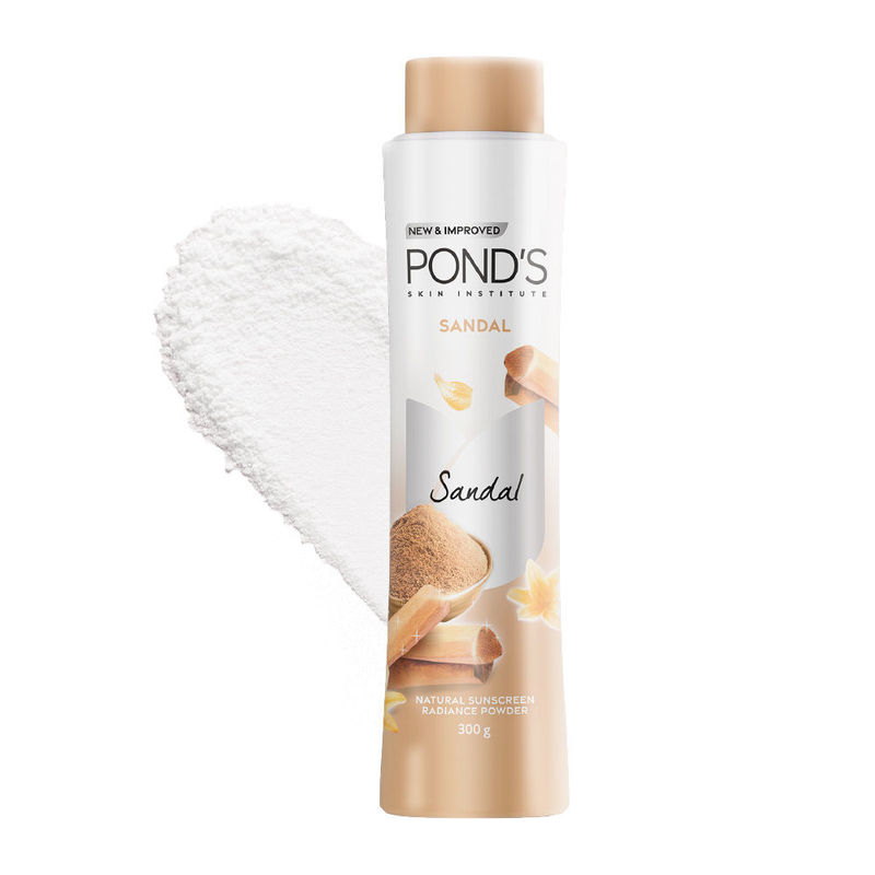 Ponds Sandal Radiance Talcum Powder Natural Sunscreen