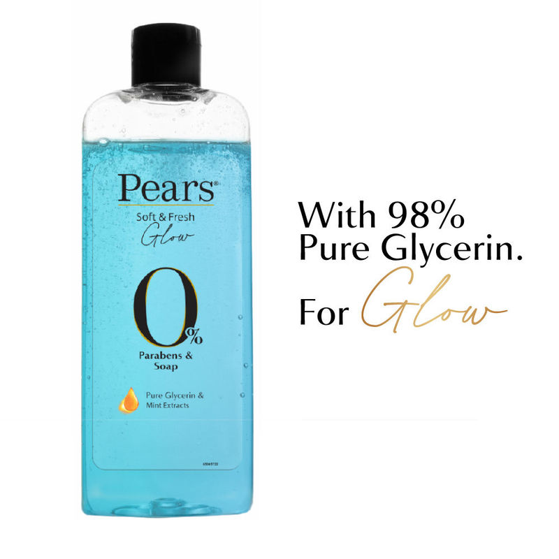 Pears Soft and Fresh Body Wash Paraben Free Shower Gel with