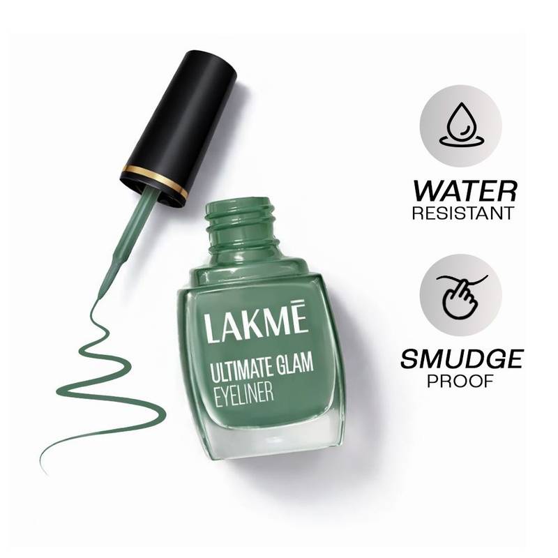 Lakme Ultimate Glam Eye Liner, Semi Matte, Waterproof, Smudgeproof, Quick Drying , Green