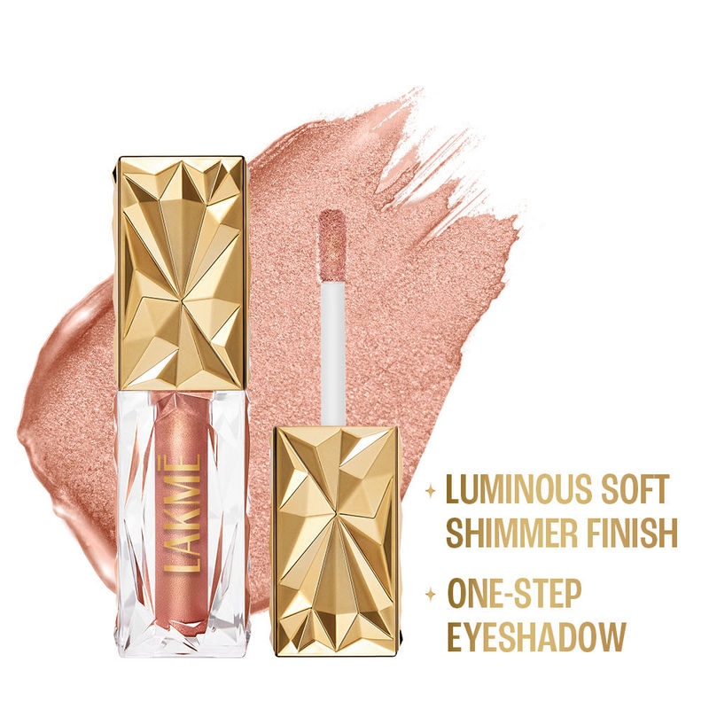 Lakme Be-jewel Satin Eye Tint |One-Step Liquid Eyeshadow | Waterproof - 01 Quartz