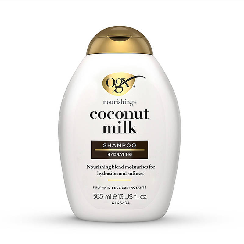 OGX Nourishing Coconut Milk Shampoo for, Moisturizing & Strengthening Care, Sulphate-Free