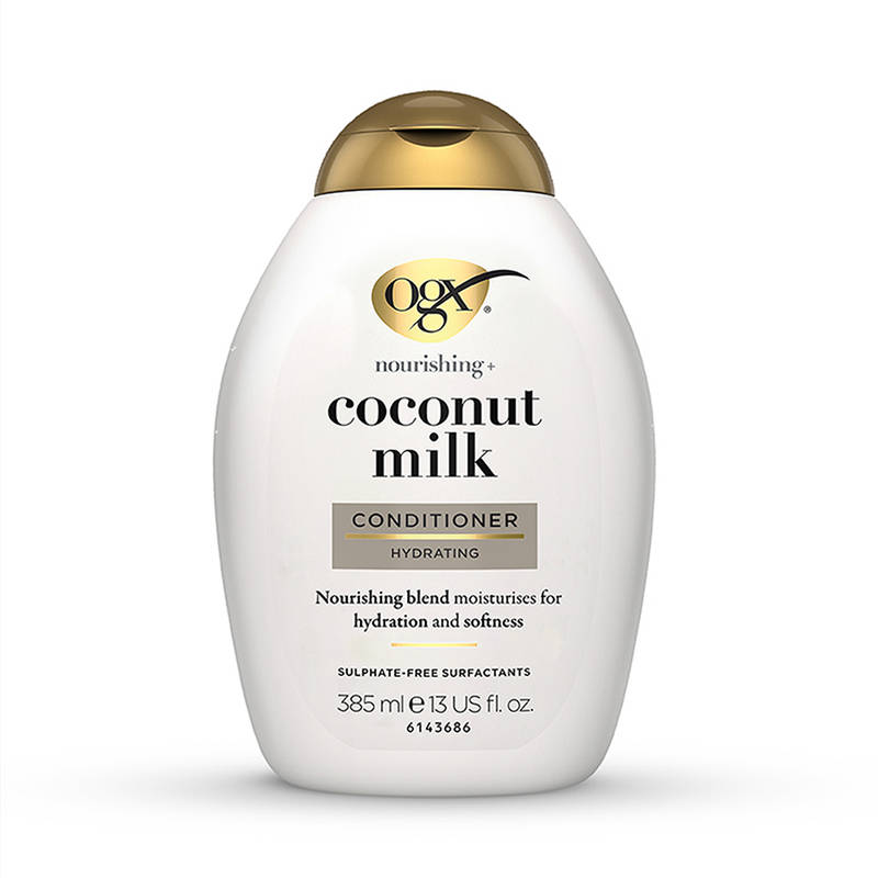 OGX Nourishing Coconut Milk Conditioner, Coconut Oil & Egg White Proteins for Strong Hair
