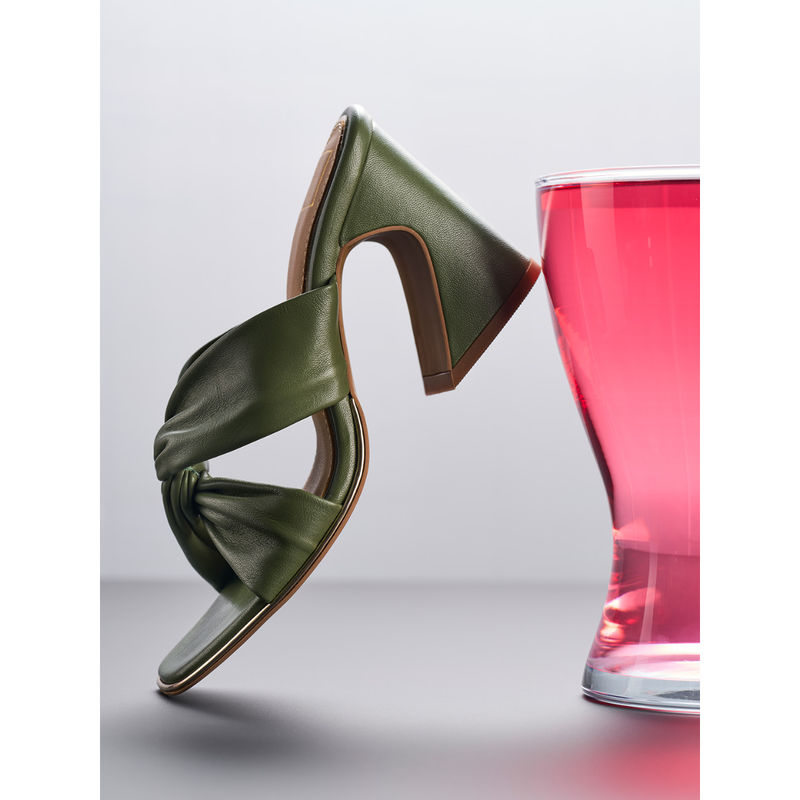 Heel Your Sole Women LULU Casual Heels Green (EURO 36)