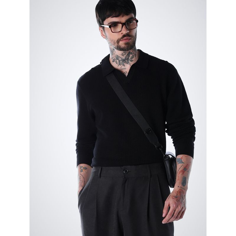 Jack & Jones Men's Regular Fit Black Sweater (S)