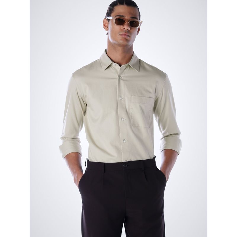 Jack & Jones Men's Slim Fit Beige Shirt (S)