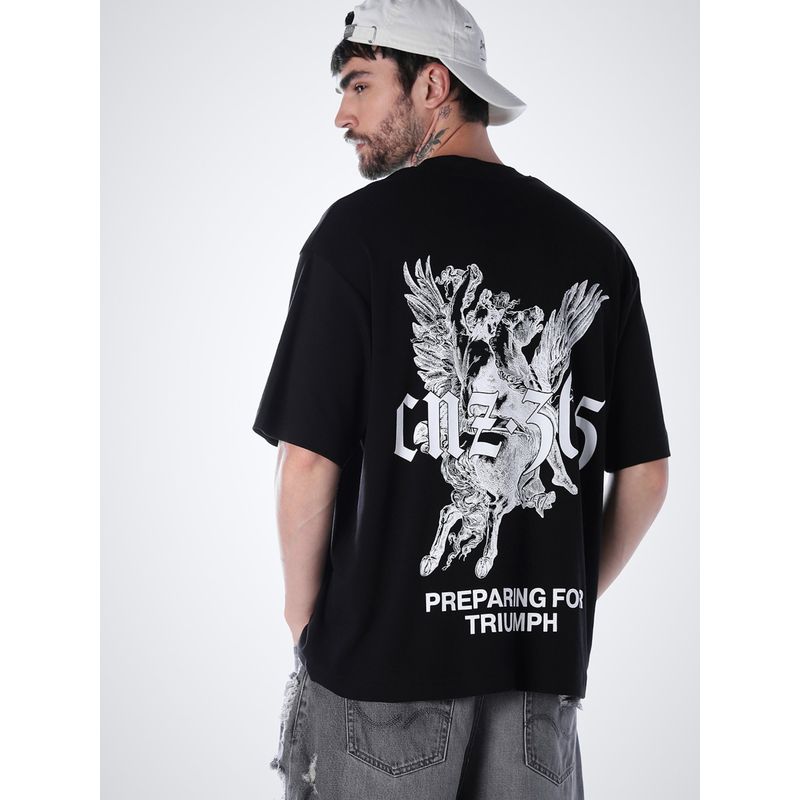 Jack & Jones Men's Oversized Black T-Shirt (S)