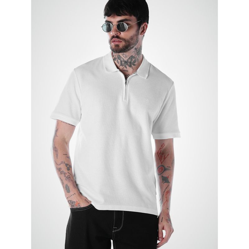 Buy Jack & Jones Men's Regular Fit White T-Shirt Online