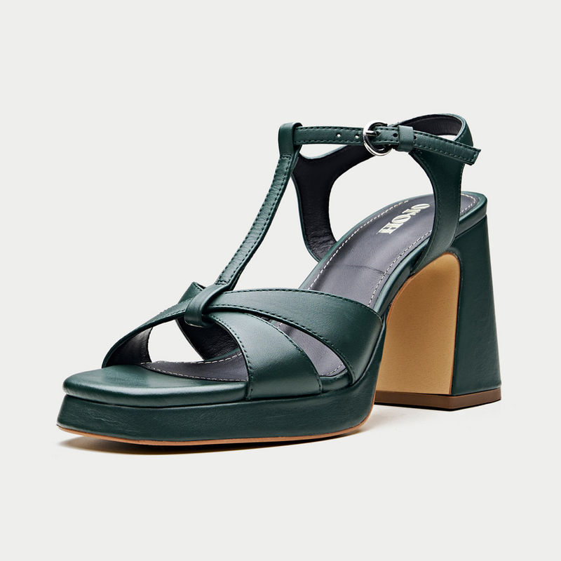 Oroh Green Imperia Heel Sandals (EURO 36)