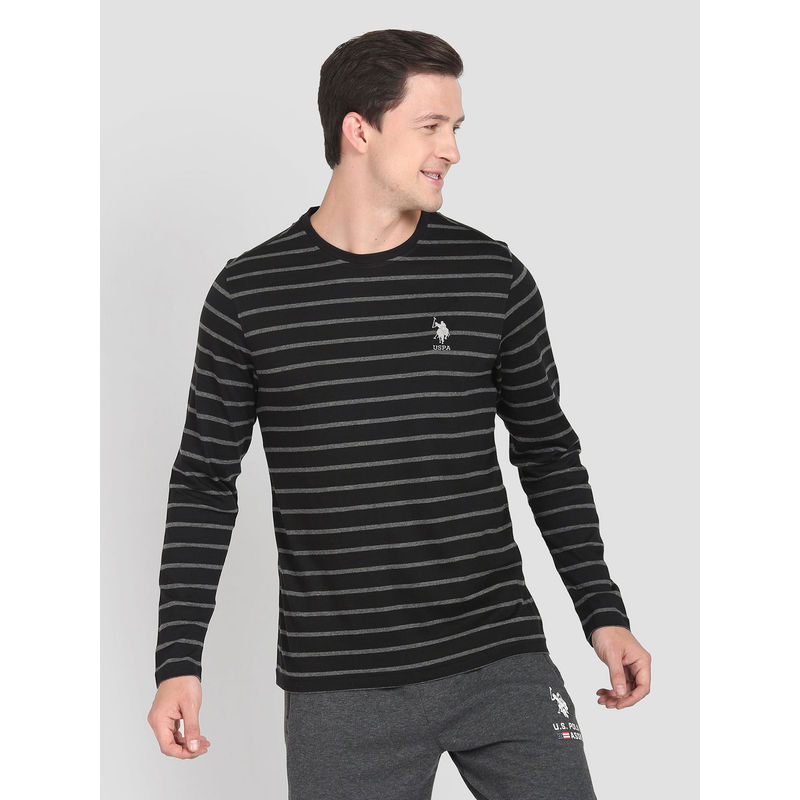 U.S. POLO ASSN. Crew Neck Stripe I689 Lounge T-Shirt (M)