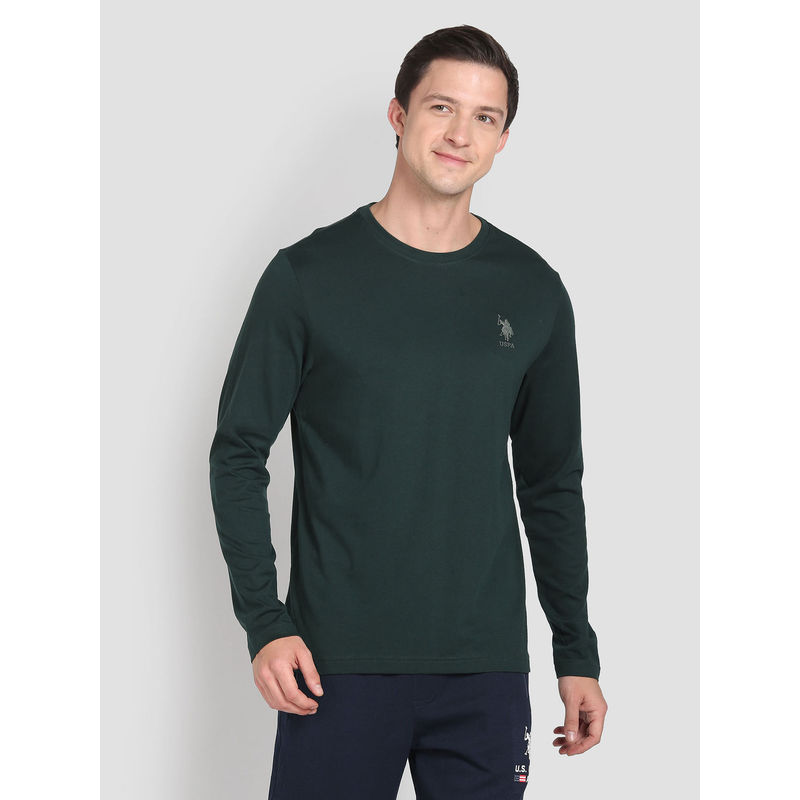 U.S. POLO ASSN. Crew Neck Solid I693 Lounge T-Shirt (L)