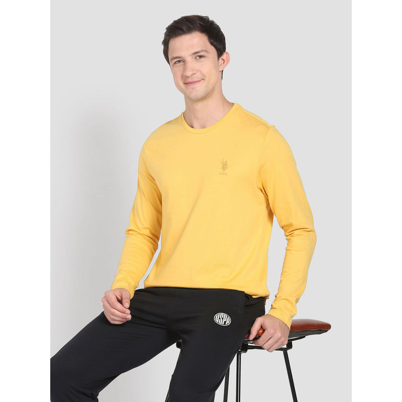 U.S. POLO ASSN. Henley Neck Solid I693 Lounge T-Shirt (M)