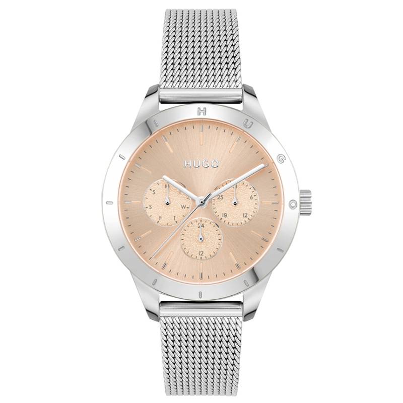 Buy Hugo FRIEND Analog Multifunction Gold Round Women Watch - 1540118 ...